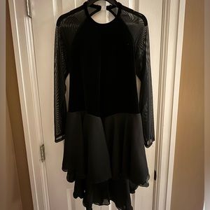 Plain adult figure skating dance dress